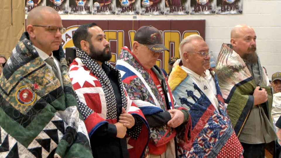 bagley high school veterans day quilts of valor thumbnail
