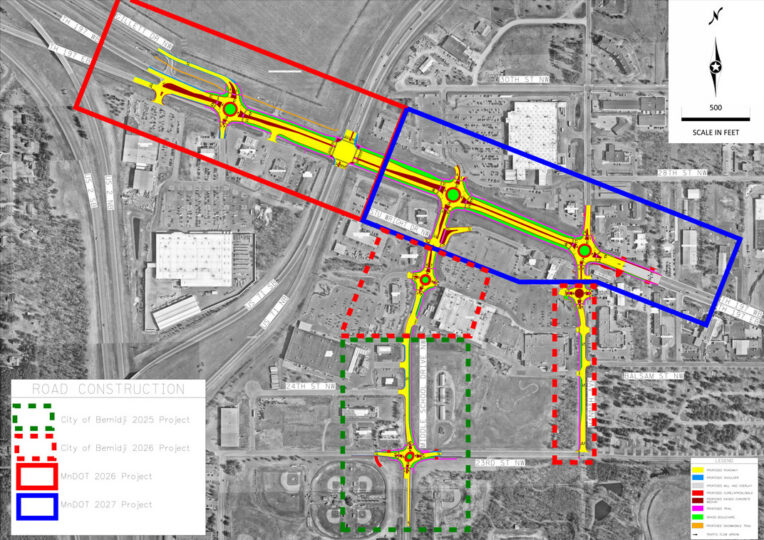 highway 197 bemidji projects map