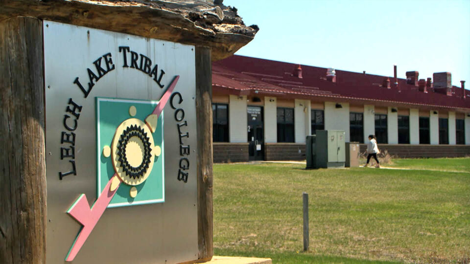leech lake tribal college campus sign thumbnail