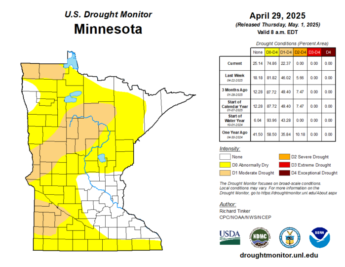 mn drought map raw 4 29 25