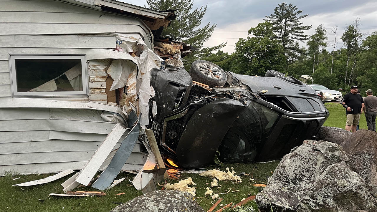 Reportedly Intoxicated Man Arrested After Car Lands on Building in Naytahwaush