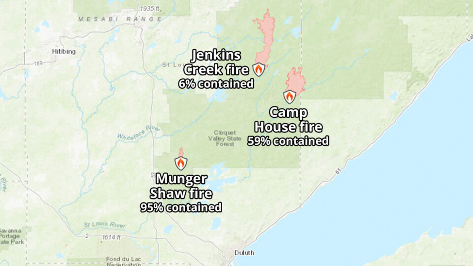 ne mn wildfires 5 20 25 map