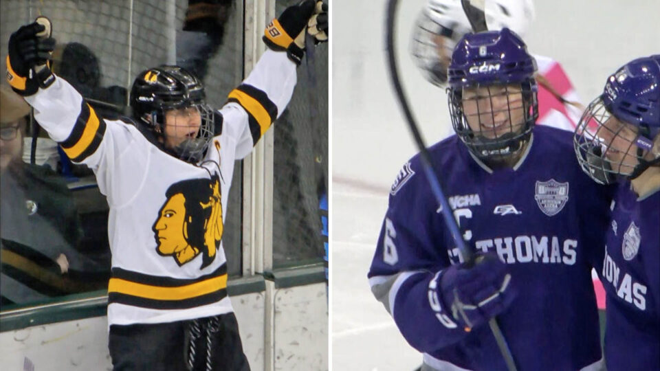 taylor reese warroad rylee bartz st. thomas hockey