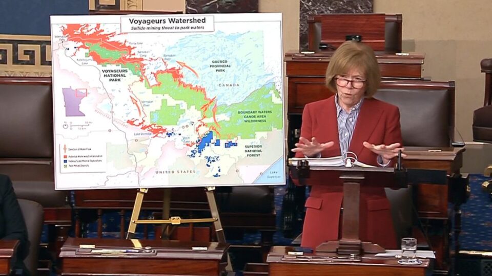 tina smith boundary waters bwcaw vote ap thumbnail