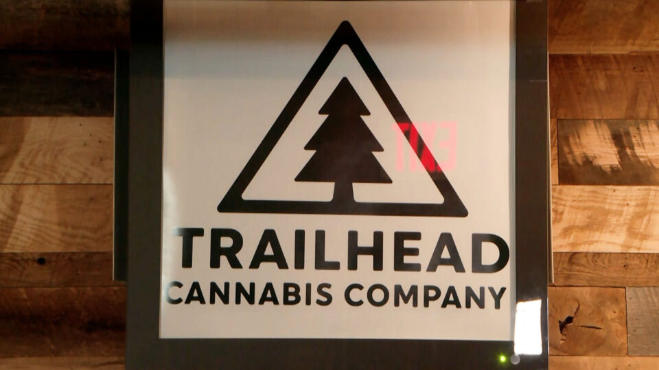 trailhead cannabis company sign