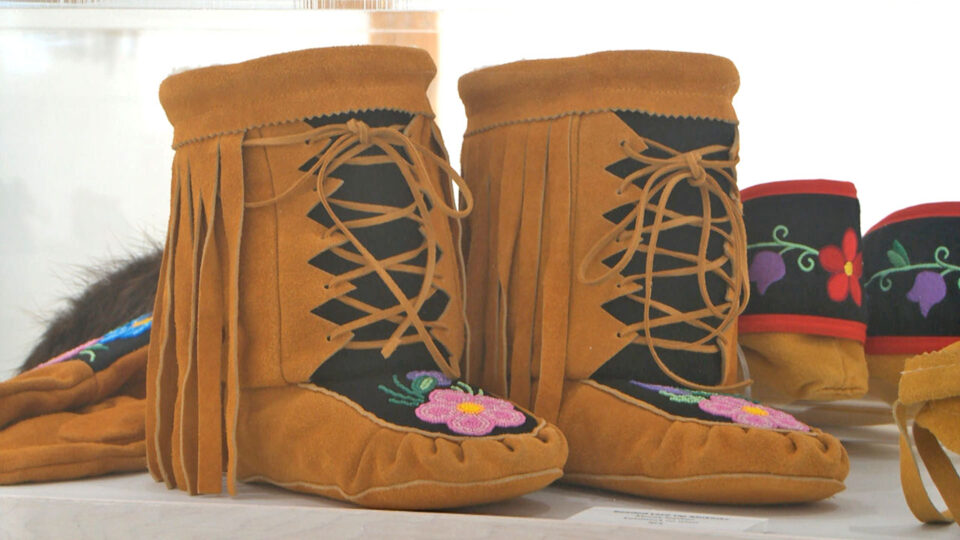 walking her path moccasins watermark exhibit thumbnail